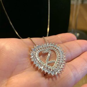 Z initial heart necklace